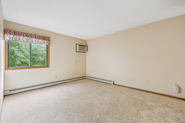5645 Green Circle Dr Unit 210, Minnetonka, MN 55343 - carpeted empty room with a wall mounted AC and baseboard heating