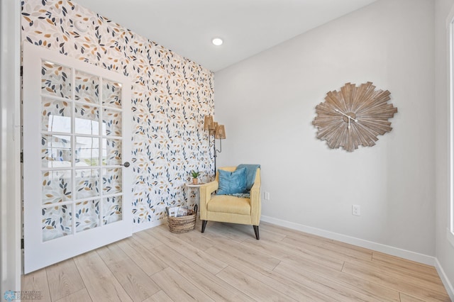 4295 Bristlecone Loop S, Fargo, ND 58104 - living area featuring baseboards, wood finished floors, and recessed lighting