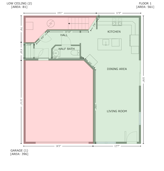 7243 Ada Dr, Lino Lakes, MN 55038 - floor plan / room layout