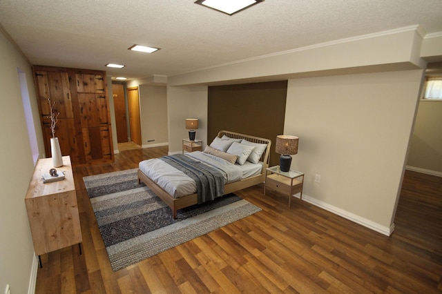 3249 Zane Ave N, Crystal, MN 55422 - bedroom with wood finished floors, baseboards, and a textured ceiling