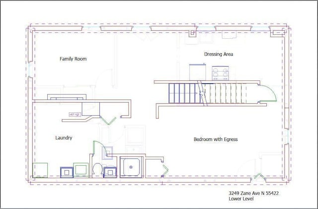3249 Zane Ave N, Crystal, MN 55422 - floor plan / room layout