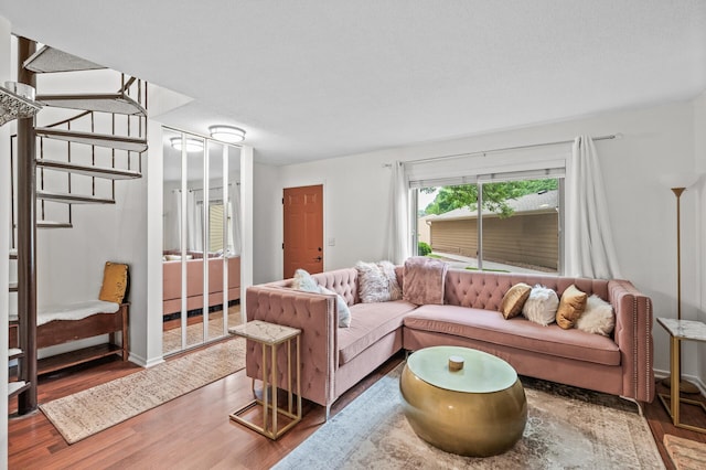 2220 Ridge Dr Unit 16, Saint Louis Park, MN 55416 - living area with wood finished floors and stairway
