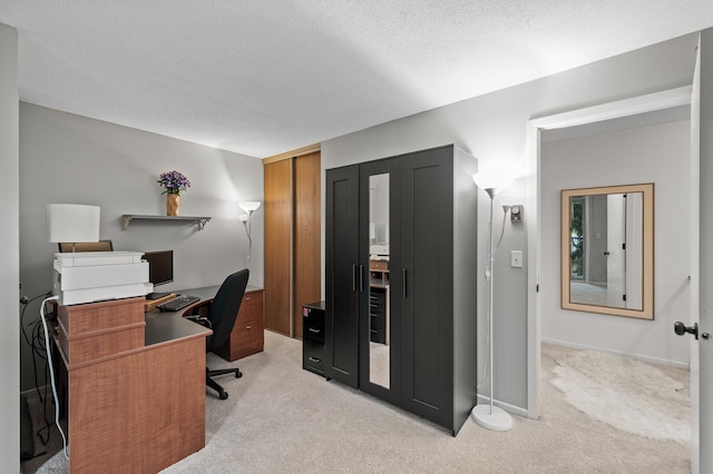 2220 Ridge Dr Unit 16, Saint Louis Park, MN 55416 - home office featuring light carpet and a textured ceiling