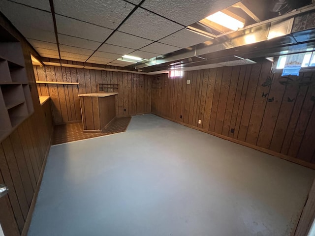 2619 2nd Ave W, Hibbing, MN 55746 - basement featuring wood walls and a bar