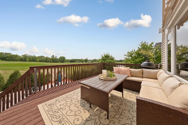 1900 Legacy Dr, Faribault, MN 55021 - deck with an outdoor hangout area