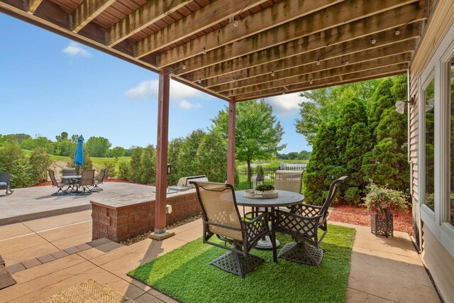 1900 Legacy Dr, Faribault, MN 55021 - view of patio with outdoor dining area