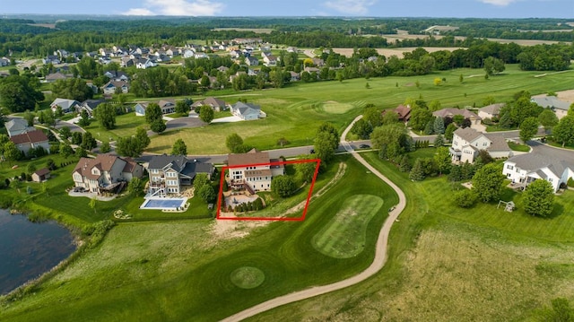 1900 Legacy Dr, Faribault, MN 55021 - aerial view of residential area with property boundaries highlighted and a local golf course