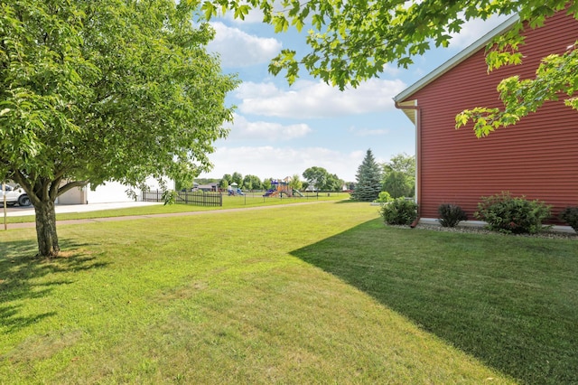 12966 Carole Dr, Becker, MN 55308 - view of yard featuring a playground