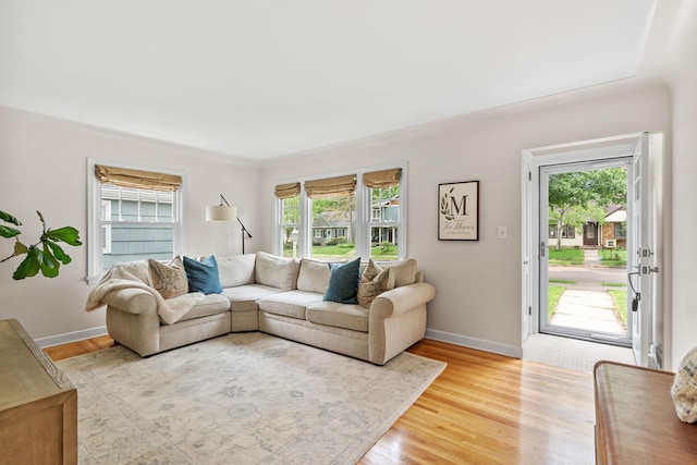 5737 Vincent Ave S, Minneapolis, MN 55410 - living area featuring light wood-style floors and baseboards