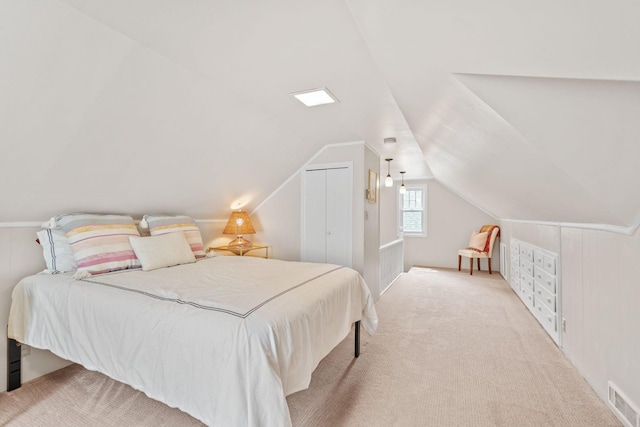 5737 Vincent Ave S, Minneapolis, MN 55410 - carpeted bedroom with vaulted ceiling