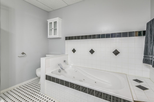 918 Mallard St NE, Hanover, MN 55341 - bathroom featuring a jetted tub, toilet, and baseboards