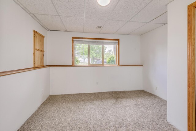 918 Mallard St NE, Hanover, MN 55341 - empty room featuring carpet flooring and a paneled ceiling