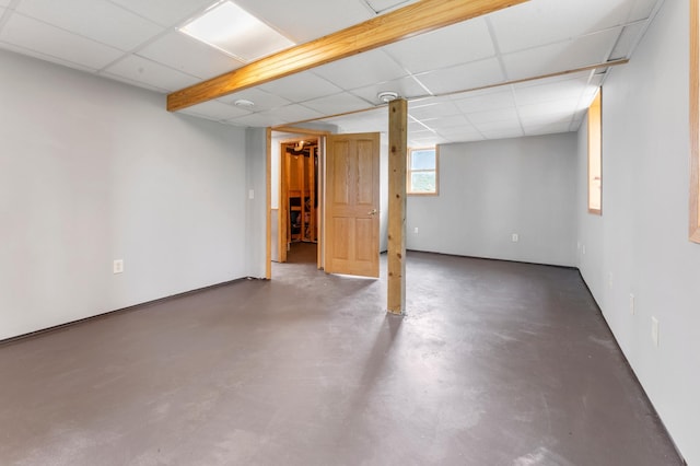 51470 Rush Lake Trl, Nessel Twp, MN 55069 - basement with a paneled ceiling