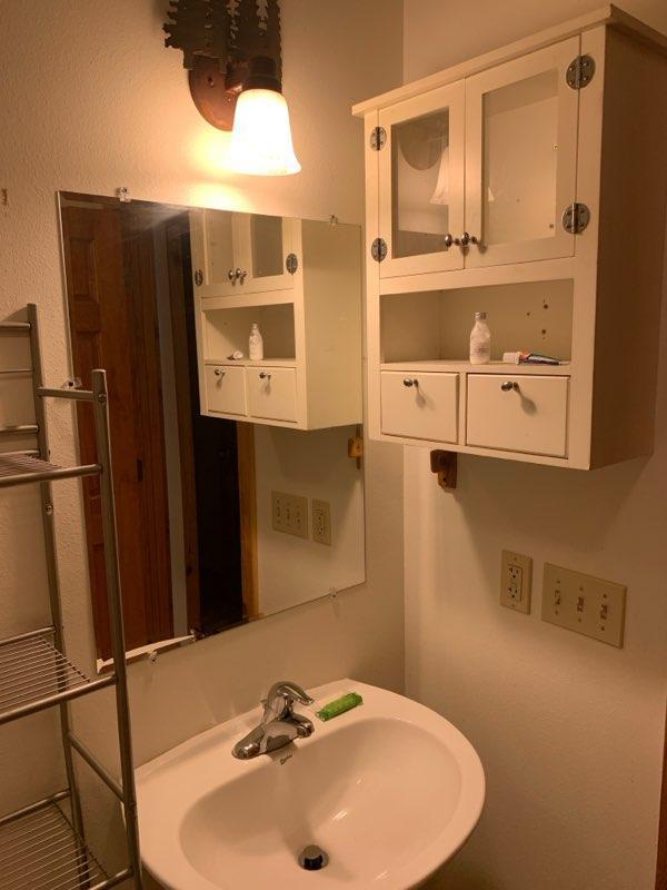 303 Hilltop Ct, Warrens, WI 54666 - bathroom with a sink