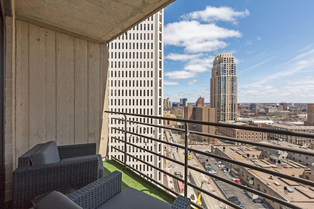 121 Washington Ave S Unit 1816, Minneapolis, MN 55401 - balcony with a view of city