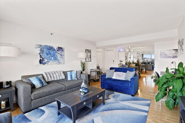 121 Washington Ave S Unit 1816, Minneapolis, MN 55401 - living room with light wood finished floors