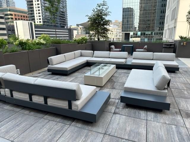 121 Washington Ave S Unit 1816, Minneapolis, MN 55401 - view of patio / terrace with outdoor lounge area and a city view