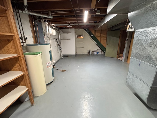 912 Arnold Ave N, Thief River Falls, MN 56701 - basement featuring water heater