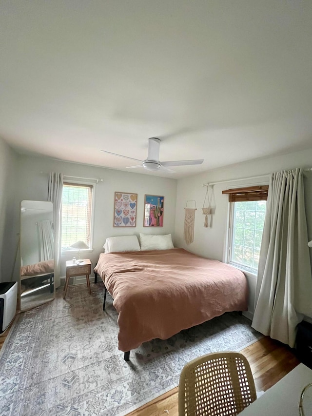 4901 Bryant Ave S, Minneapolis, MN 55419 - bedroom with wood finished floors and ceiling fan
