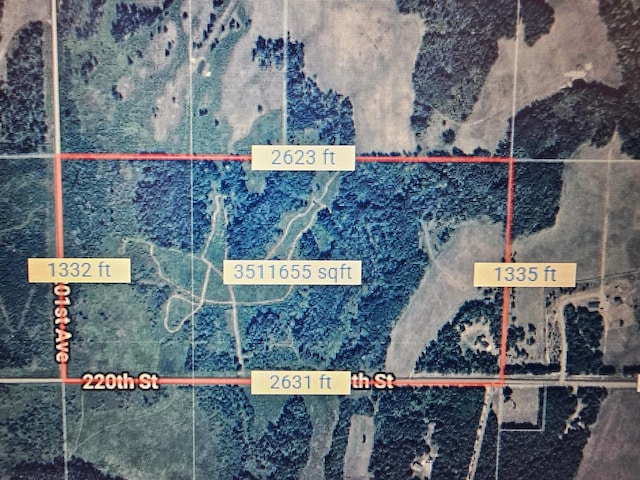 20470 220th St, Verndale, MN 56481 - map / location featuring property parcel outlined