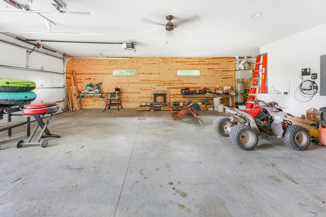 20470 220th St, Verndale, MN 56481 - garage with wood walls