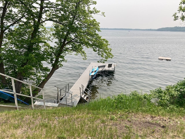 51509 County Highway 9, Scambler Twp, MN 56572 - dock featuring a water view