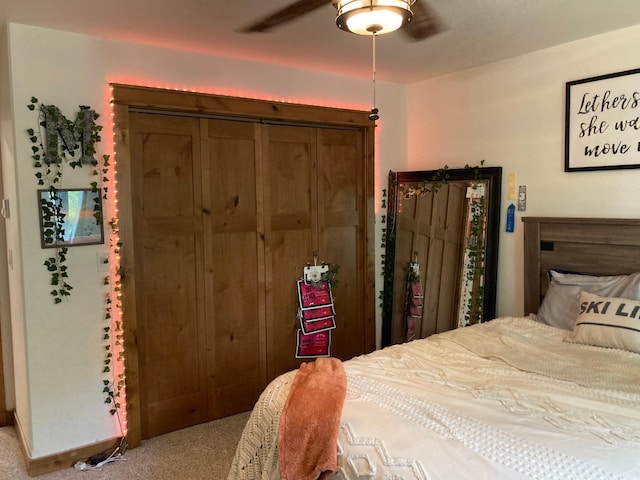 51509 County Highway 9, Scambler Twp, MN 56572 - carpeted bedroom featuring ceiling fan
