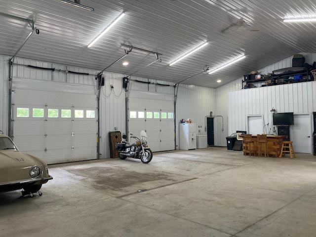 51509 County Highway 9, Scambler Twp, MN 56572 - garage with freestanding refrigerator