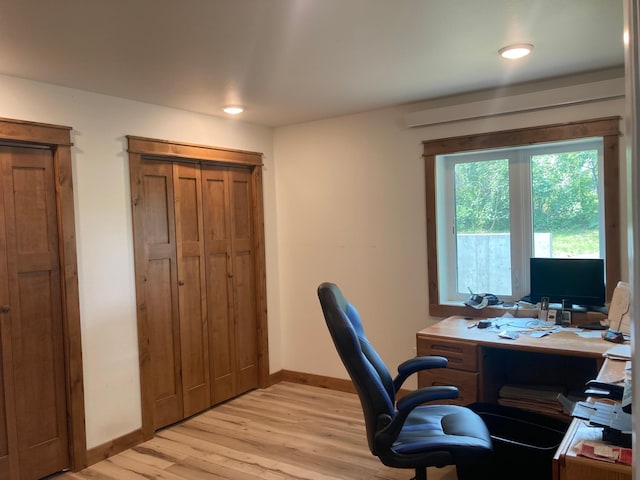 51509 County Highway 9, Scambler Twp, MN 56572 - office space with light wood-type flooring and baseboards