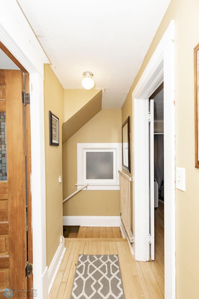 108 6th Ave N, Fargo, ND 58102 - hall with hardwood / wood-style floors and baseboards