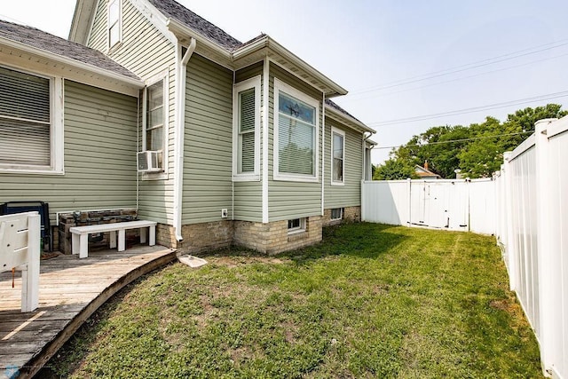 108 6th Ave N, Fargo, ND 58102 - view of home's exterior featuring a wooden deck and a gate