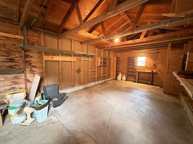 1620 4th St, Montevideo, MN 56265 - garage with wood walls