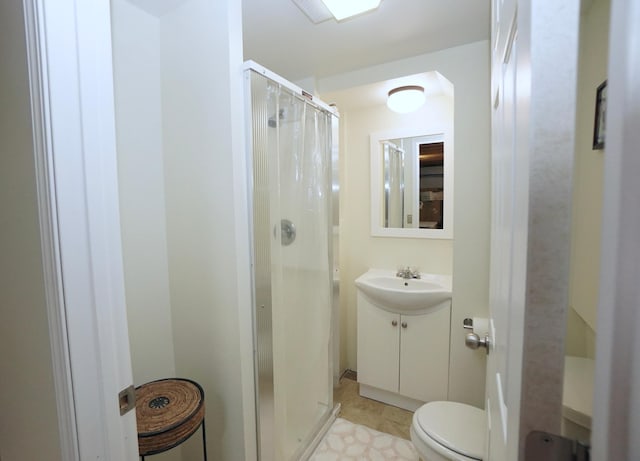2805 12th Ave NW, Willmar, MN 56201 - bathroom featuring a shower stall, toilet, and vanity