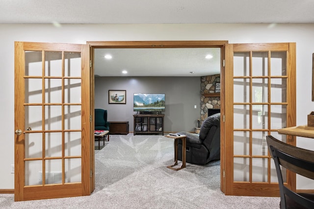 22774 Olivine St NW, Nowthen, MN 55330 - living area with carpet floors and recessed lighting
