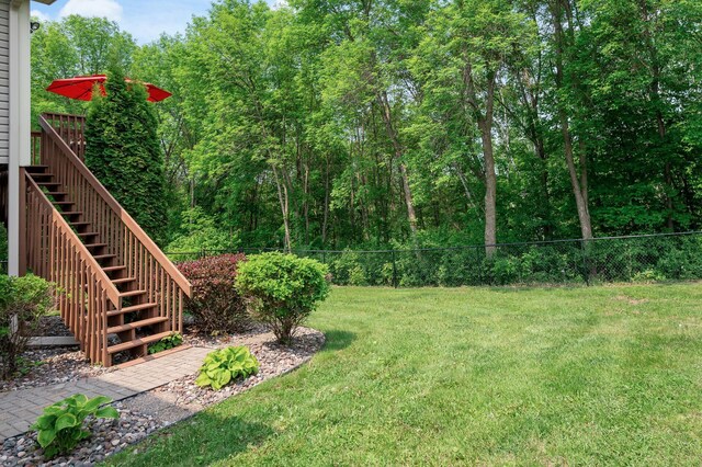 22774 Olivine St NW, Nowthen, MN 55330 - view of yard with stairway