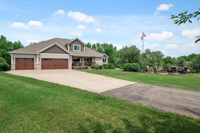 22774 Olivine St NW, Nowthen, MN 55330 - craftsman inspired home featuring driveway, a garage, a front lawn, and roof with shingles