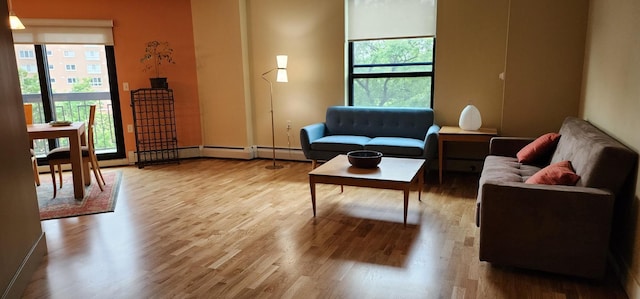6615 Lake Shore Dr S Unit 717, Richfield, MN 55423 - living area with wood finished floors and baseboards