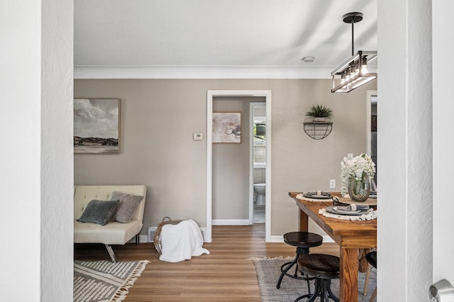 404 8th Ave S, Princeton, MN 55371 - dining space featuring wood finished floors and baseboards