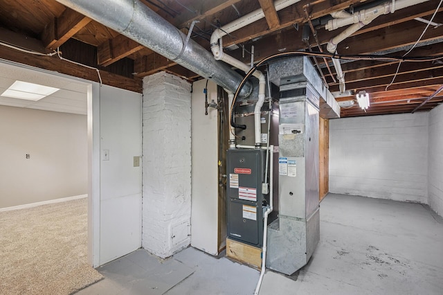 404 8th Ave S, Princeton, MN 55371 - unfinished basement with heating unit
