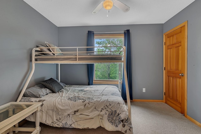 25845 12th St W, Zimmerman, MN 55398 - bedroom featuring carpet, baseboards, and a ceiling fan