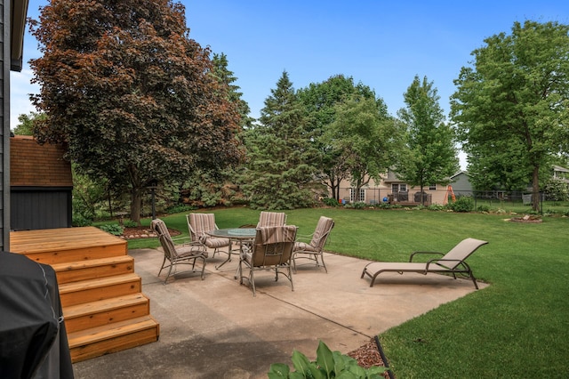 5641 146th Ave NW, Ramsey, MN 55303 - view of patio / terrace featuring outdoor dining space and area for grilling