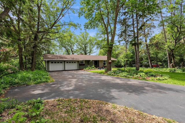 13100 Island View Dr NW, Elk River, MN 55330 - view of front of house with asphalt driveway and a garage