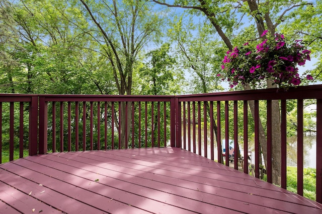 13100 Island View Dr NW, Elk River, MN 55330 - view of wooden deck