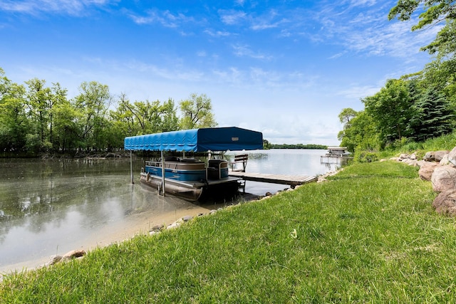 13100 Island View Dr NW, Elk River, MN 55330 - dock area with a water view