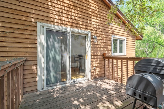 5554 Knoll Dr, Shoreview, MN 55126 - wooden deck with grilling area