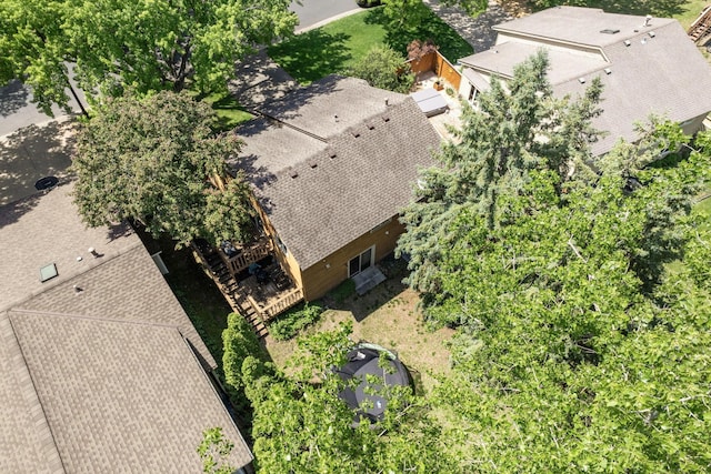 5554 Knoll Dr, Shoreview, MN 55126 - view from above of property