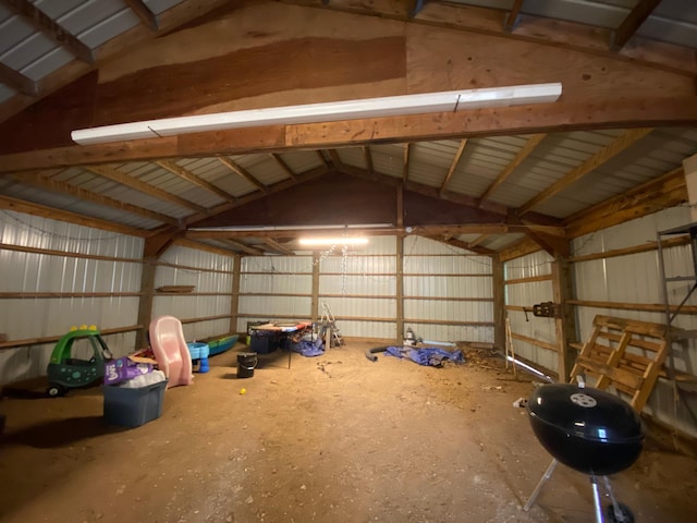 3771 County Line Rd, Moose Lake Twp, MN 55783 - garage with metal wall