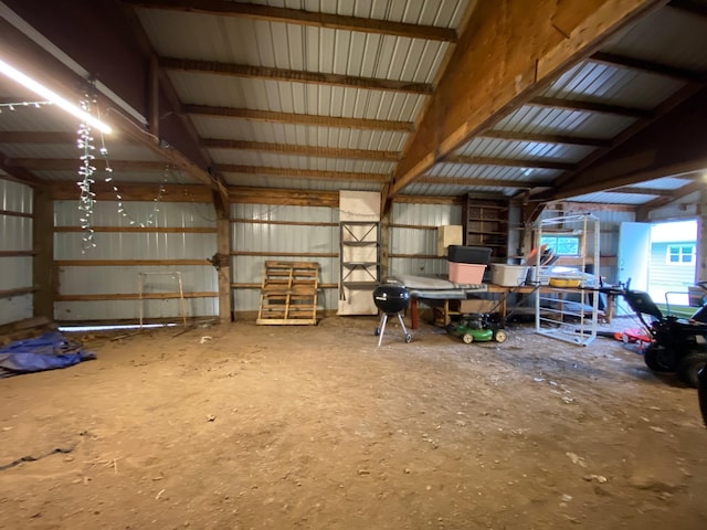 3771 County Line Rd, Moose Lake Twp, MN 55783 - garage featuring metal wall