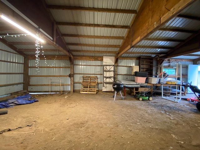 3771 County Line Rd, Moose Lake Twp, MN 55783 - garage with metal wall