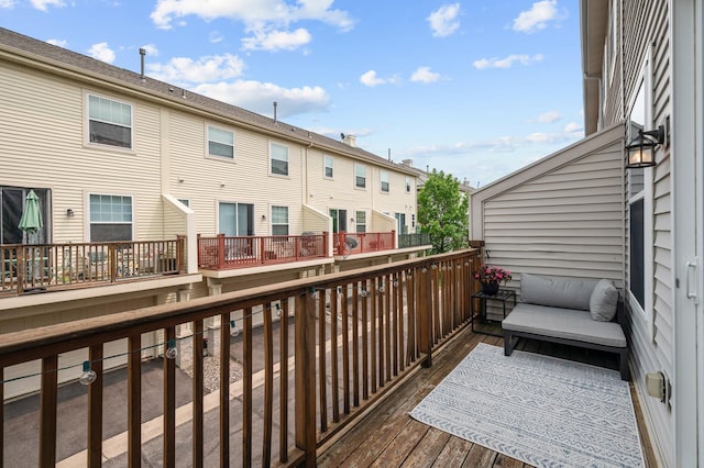 2099 Clover Ridge Dr, Chaska, MN 55318 - deck with a residential view
